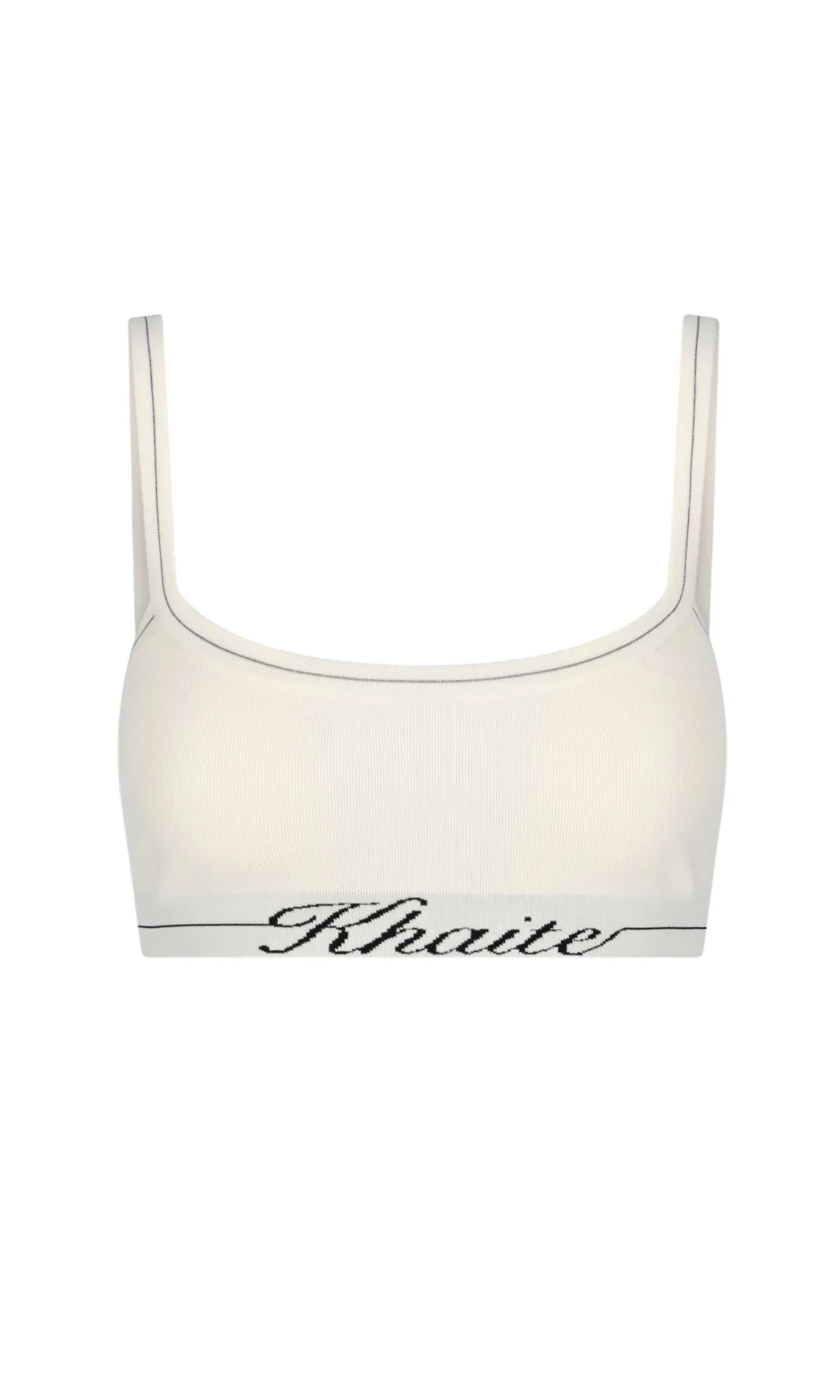 Khaite Logo Intarsia-Knit Bra