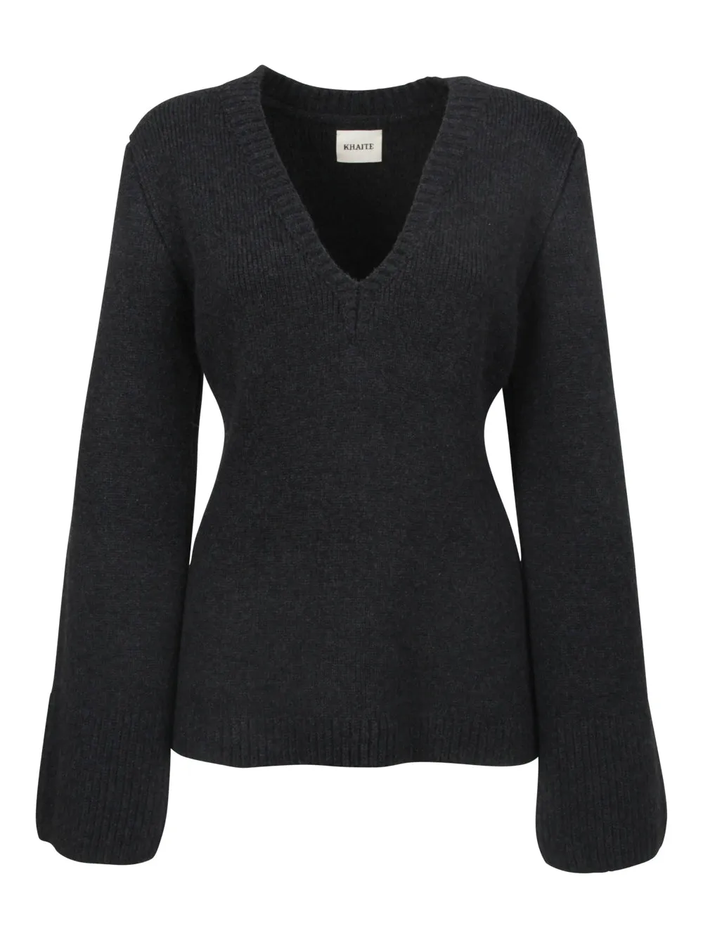 Khaite V-Neck Knit Jumper