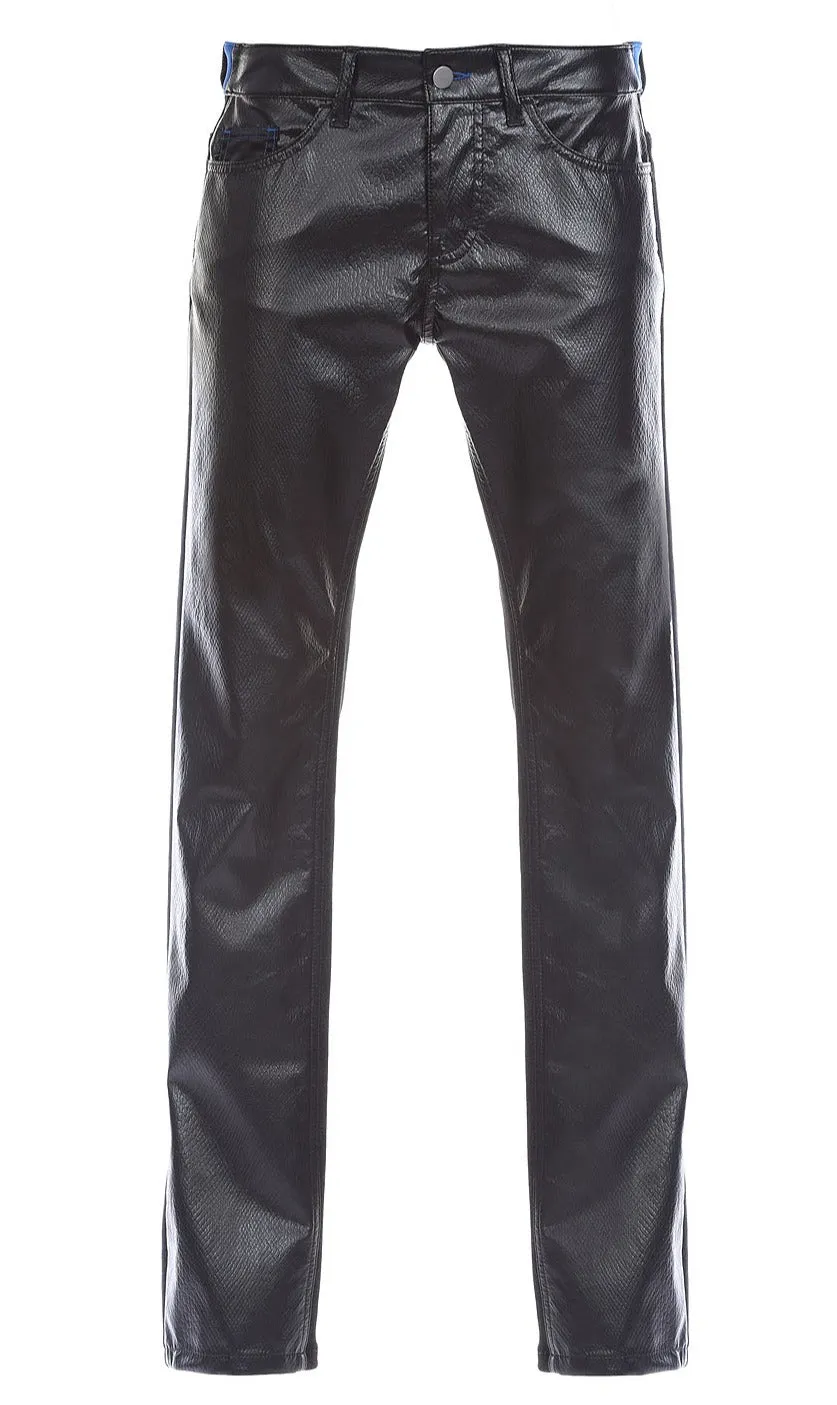 Koch Embossed Straight-Leg Trousers