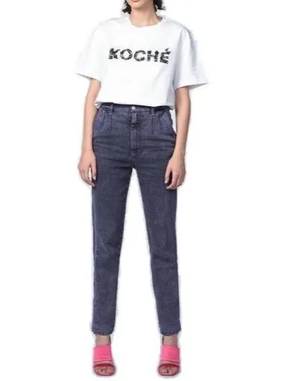 Koch High Waisted Denim Trousers