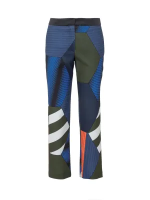 Koch Patchwork Straight-Leg Pants