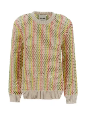 Koch Ribbed-Knit Crewneck Jumper