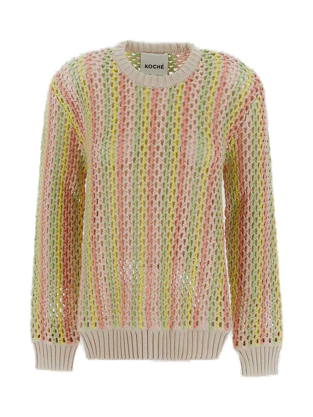 Koch Ribbed-Knit Crewneck Jumper