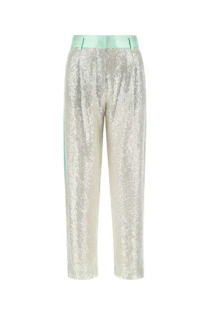 Koch Satin Trim Sequinned Trousers