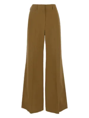 Lemaire Button Detailed Wide Leg Trousers