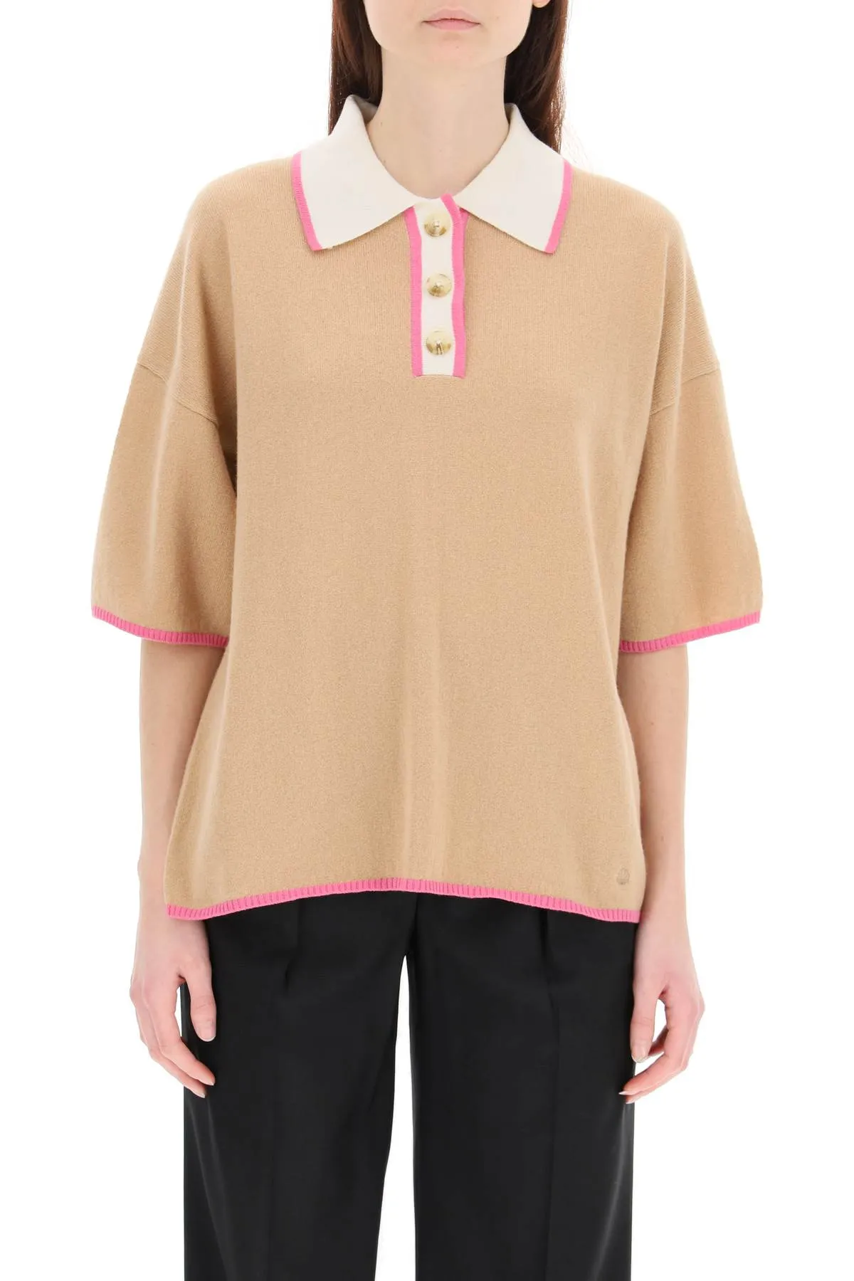 Loulou Studio Arun Knit Polo Shirt