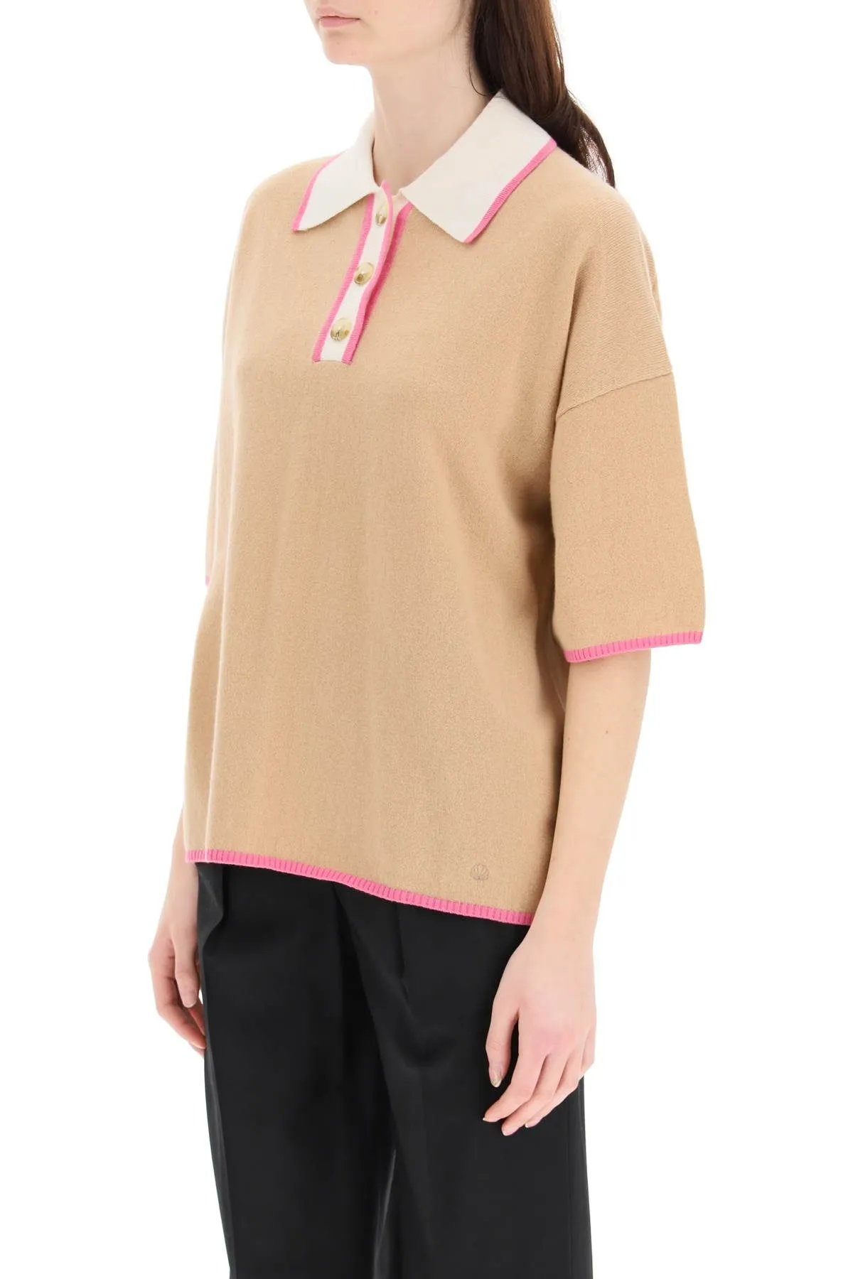 Loulou Studio Arun Knit Polo Shirt