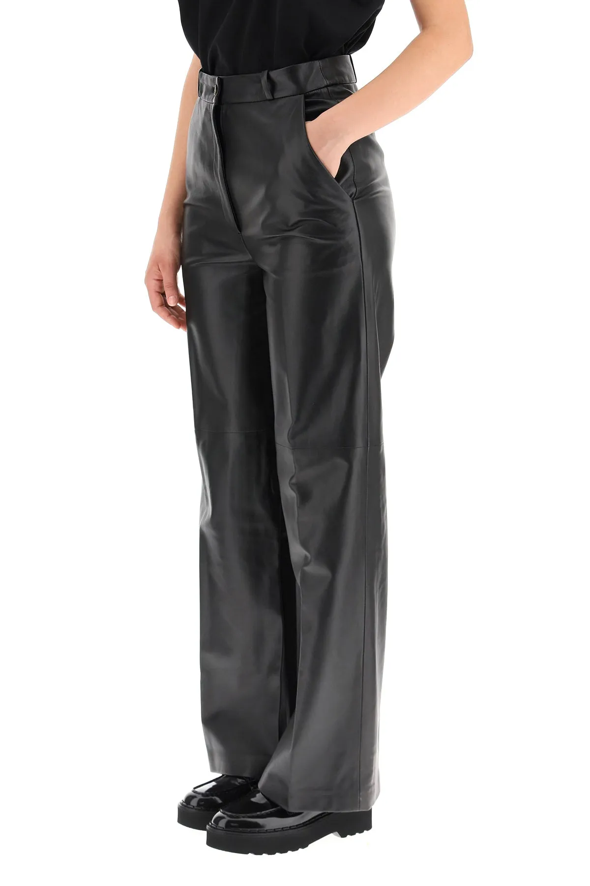 Loulou Studio Noro Leather Pants