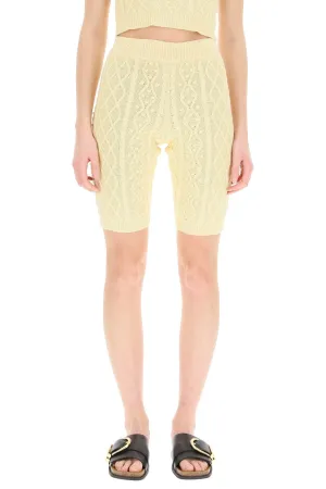 Loulou StudioMusa Cable Knit Biker Shorts