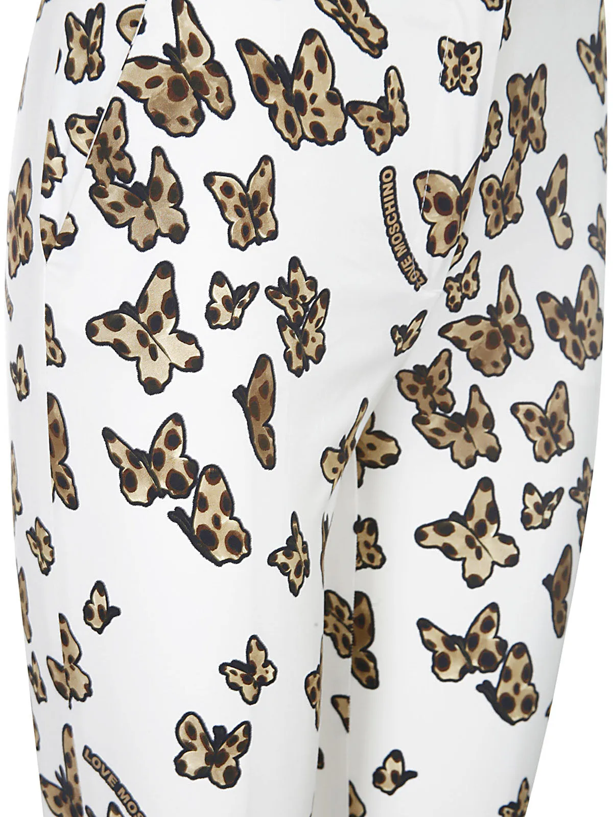 Love Moschino Butterfly Printed Skinny Pants