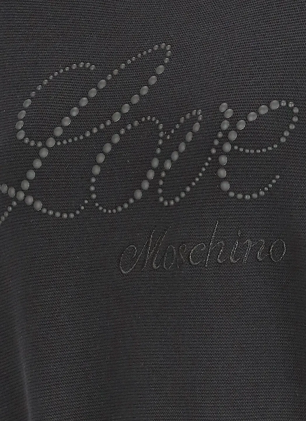 Love Moschino Logo Studded Cropped Sweater