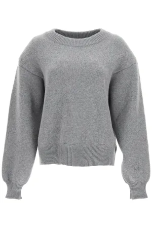 Magda Butrym Padded Shoulder Ribbed Sweater