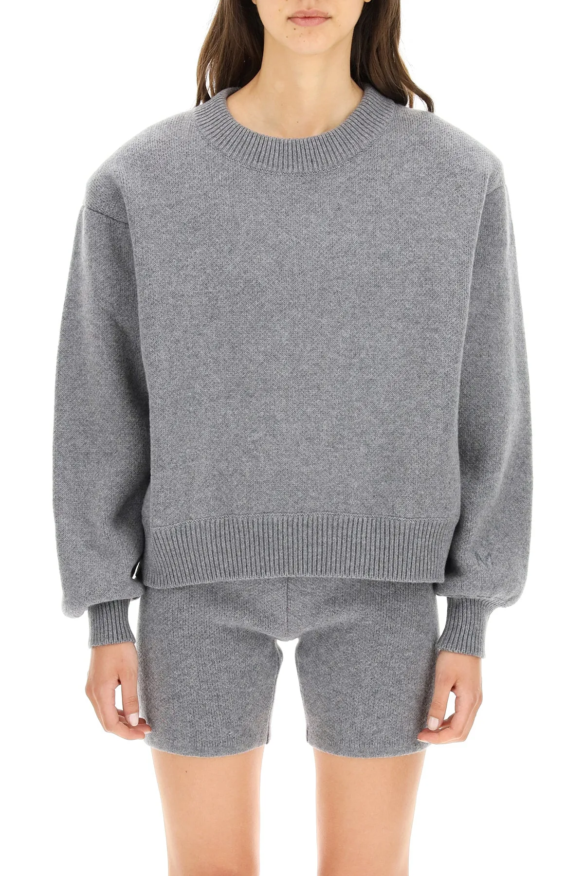 Magda Butrym Padded Shoulder Ribbed Sweater