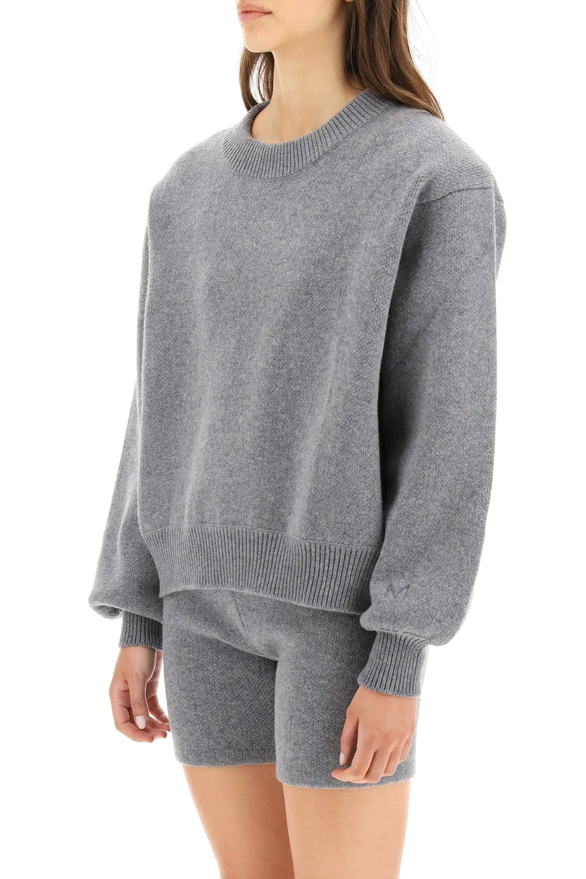 Magda Butrym Padded Shoulder Ribbed Sweater