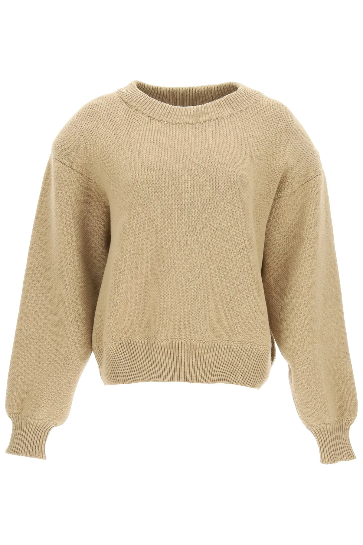 Magda Butrym Padded Shoulder Ribbed Sweater