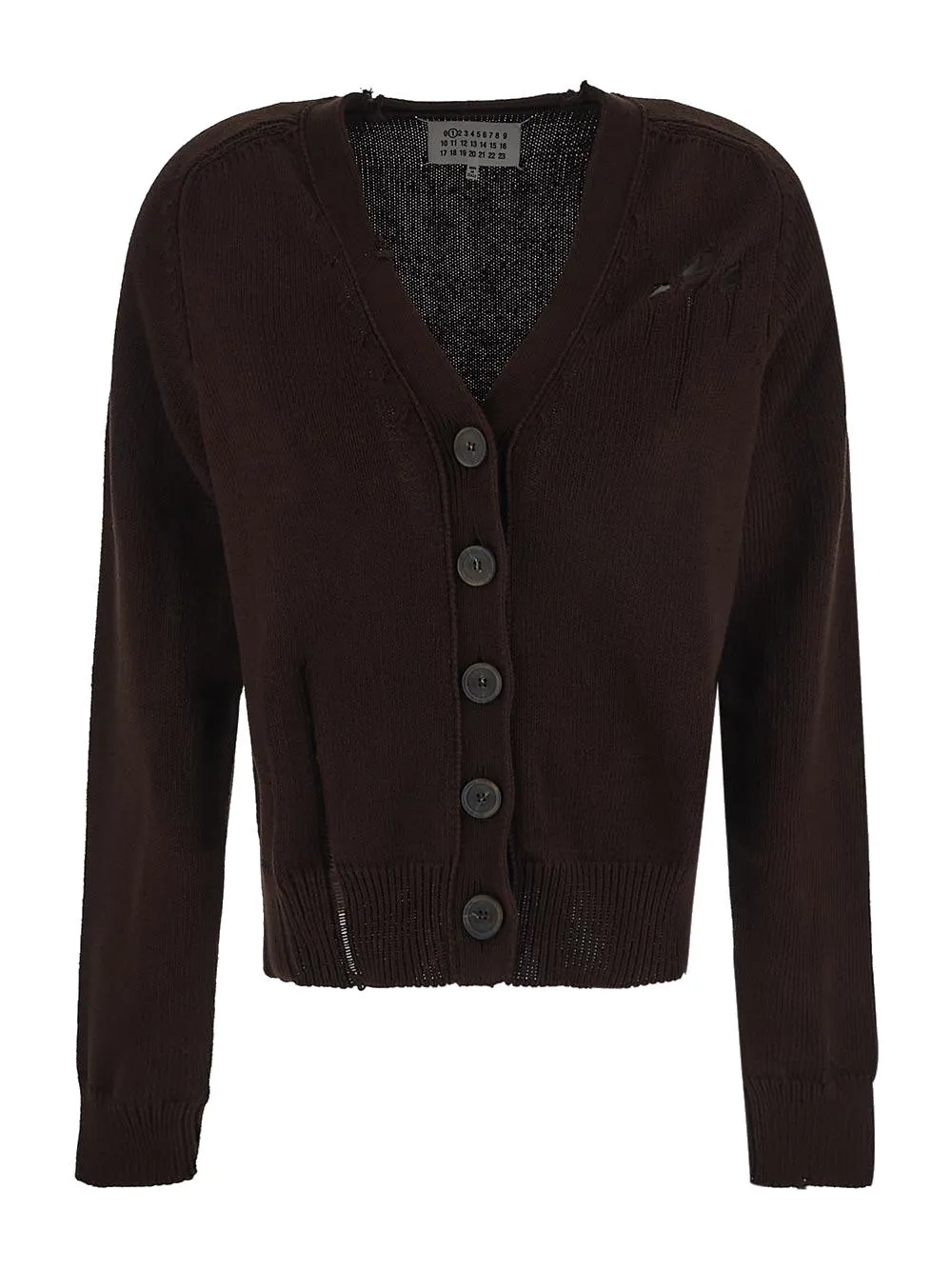 Maison Margiela Distressed Knit Cardigan