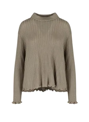 Maison Margiela Long-Sleeved Ribbed Knit Jumper