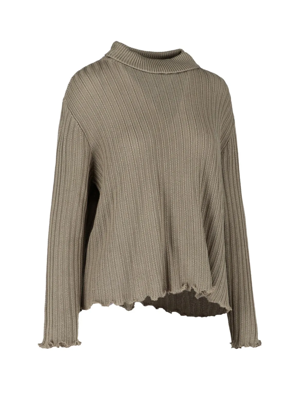 Maison Margiela Long-Sleeved Ribbed Knit Jumper