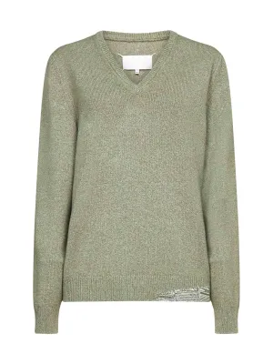 Maison Margiela Panel Detailed Knit Jumper