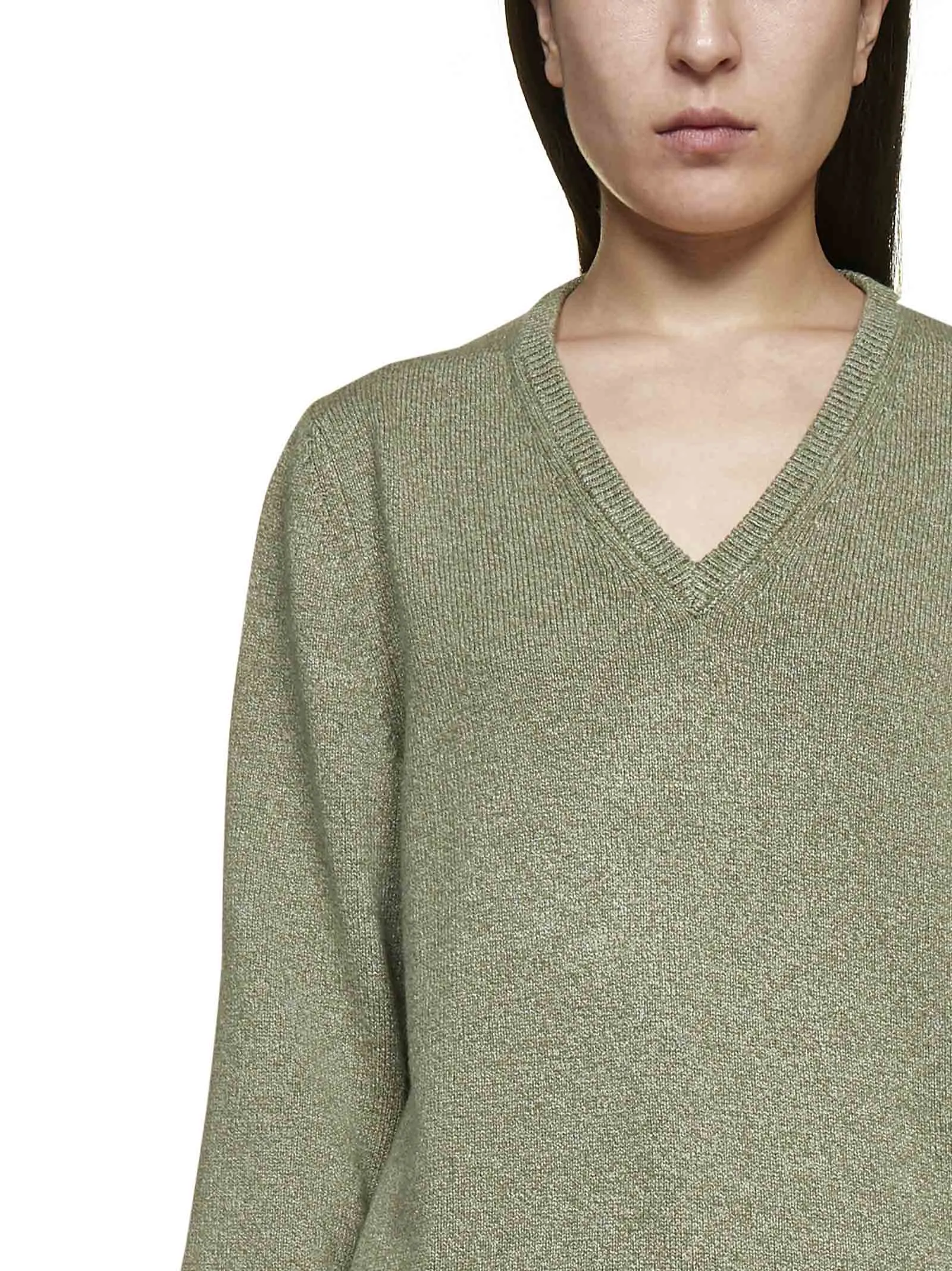 Maison Margiela Panel Detailed Knit Jumper