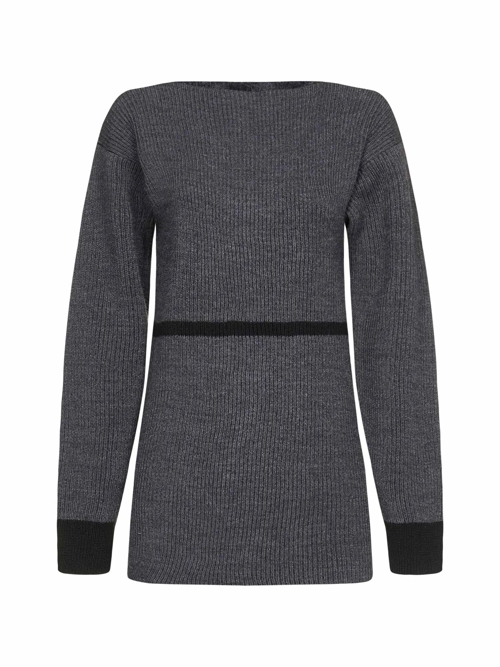 Maison Margiela Ribbed Crewneck Knit Dress