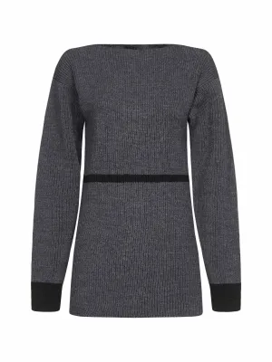 Maison Margiela Ribbed Crewneck Knit Dress