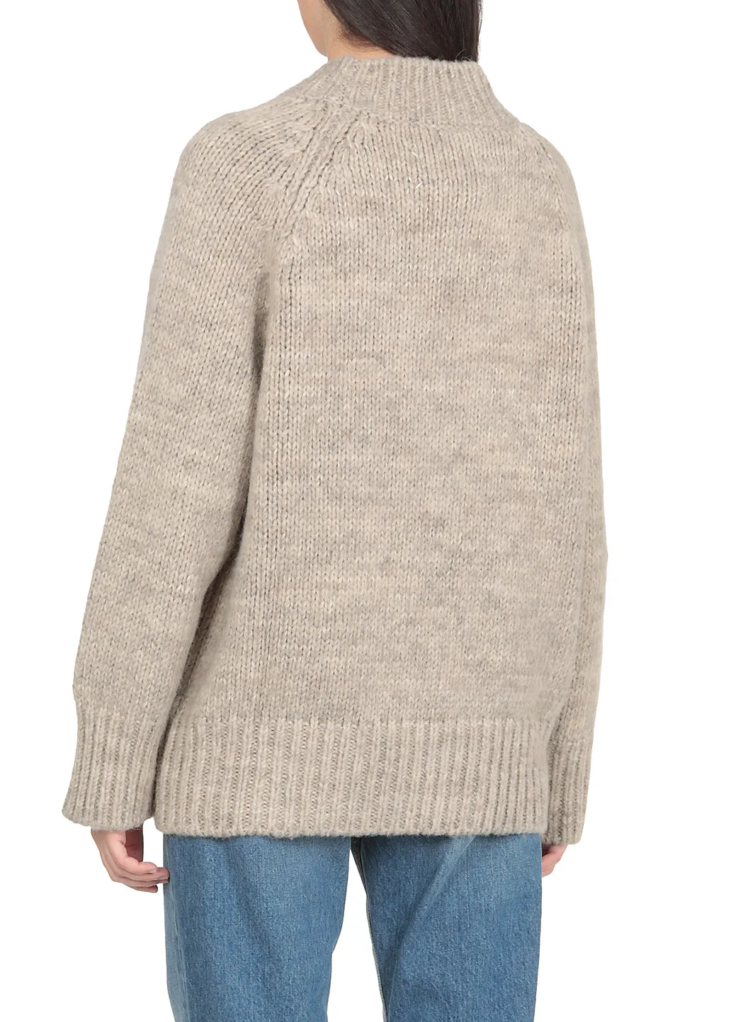 Maison Margiela Ribbed Detail Knit Jumper