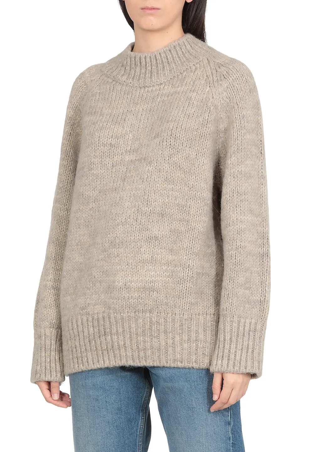 Maison Margiela Ribbed Detail Knit Jumper