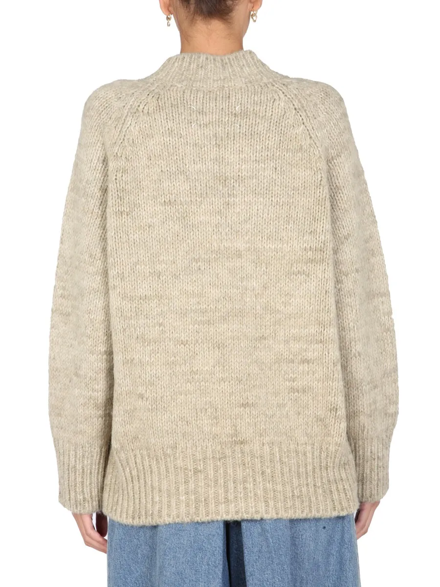 Maison Margiela Ribbed Detail Knit Jumper