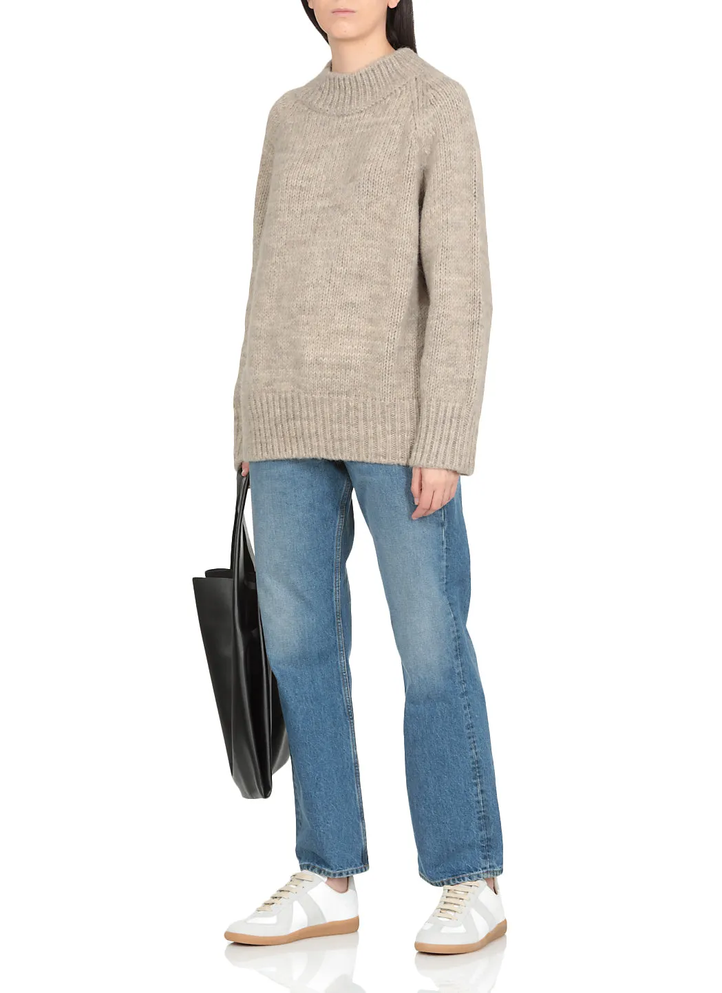 Maison Margiela Ribbed Detail Knit Jumper
