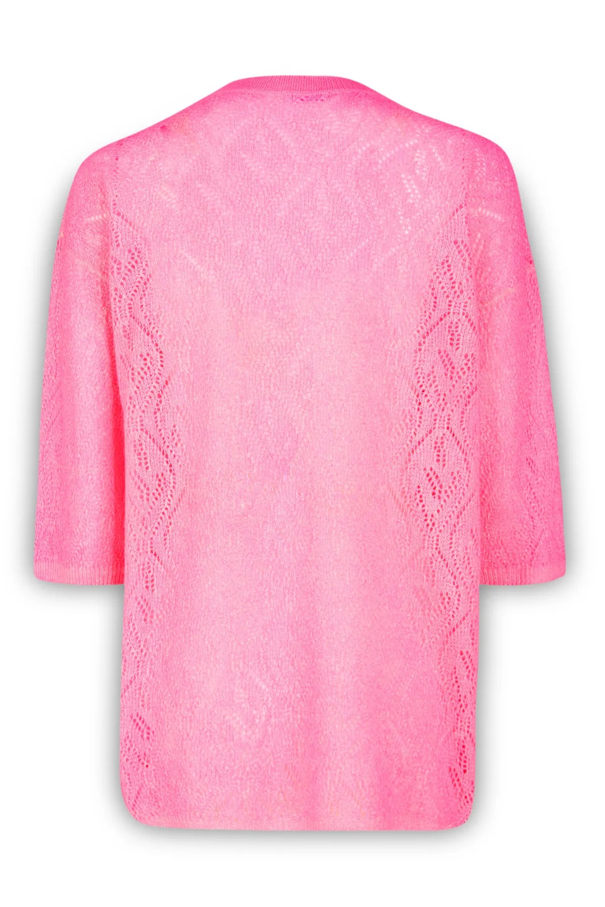 Malo Pointelle-Knit Round Neck Sweater