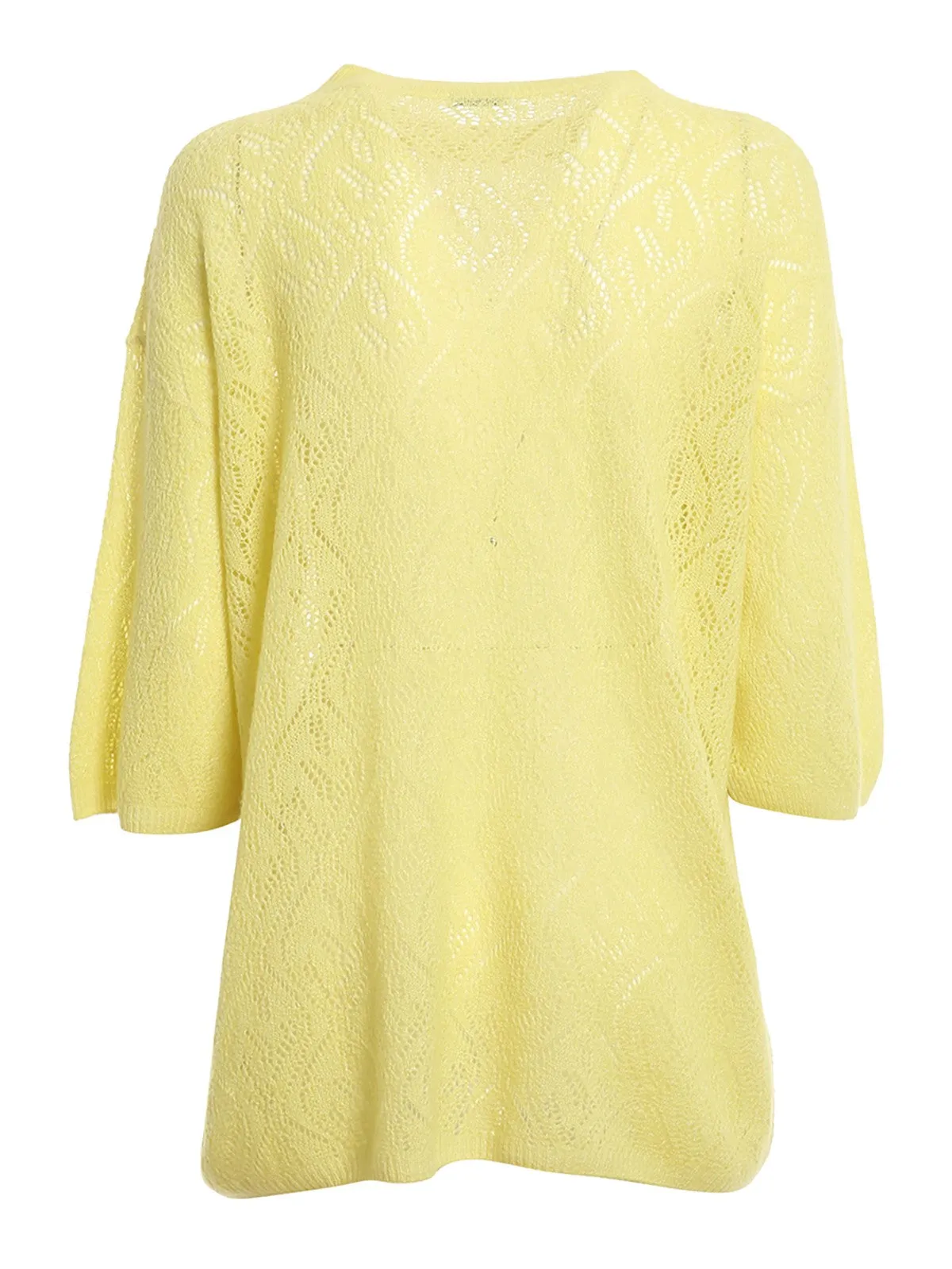 Malo Pointelle-Knit Round Neck Sweater