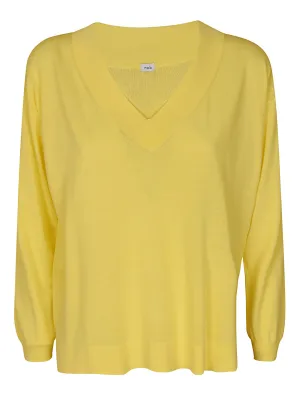 Malo V-Neck Long Sleeved Sweater