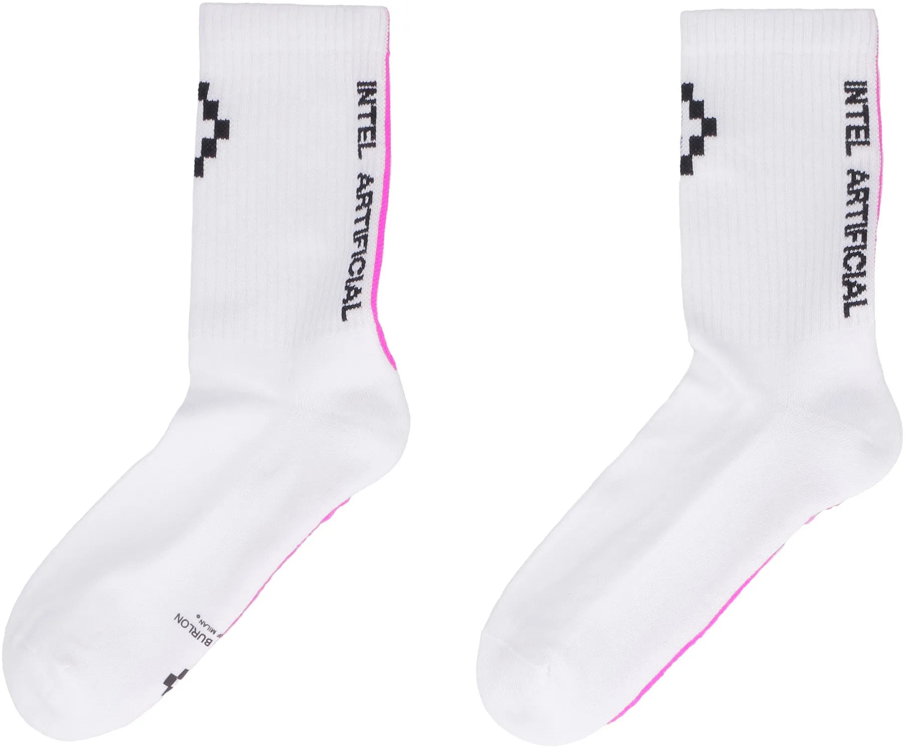 Marcelo Burlon County Of Milan Logo Intarsia Socks