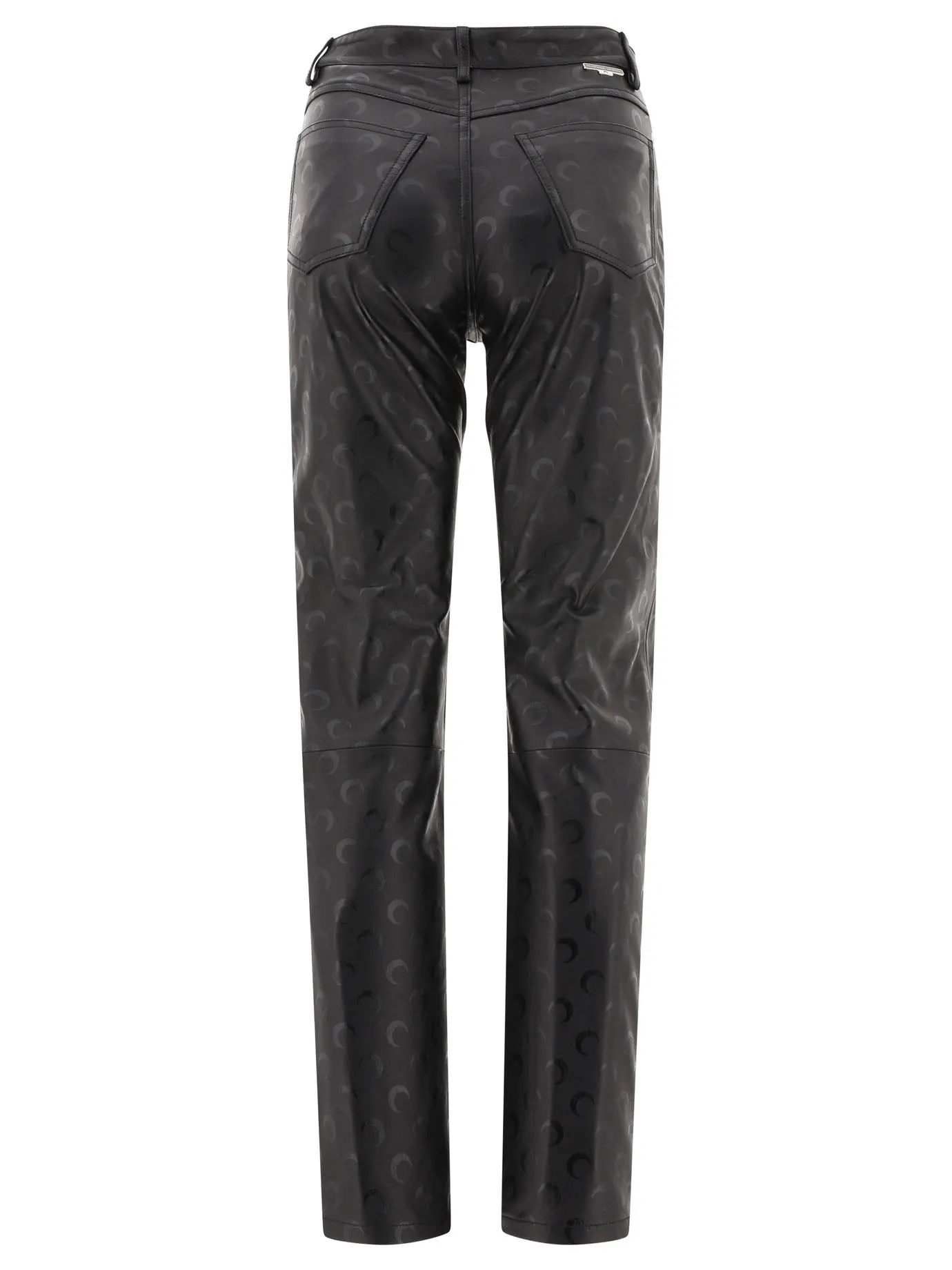 Marine Serre Moon Printed Leather Pants