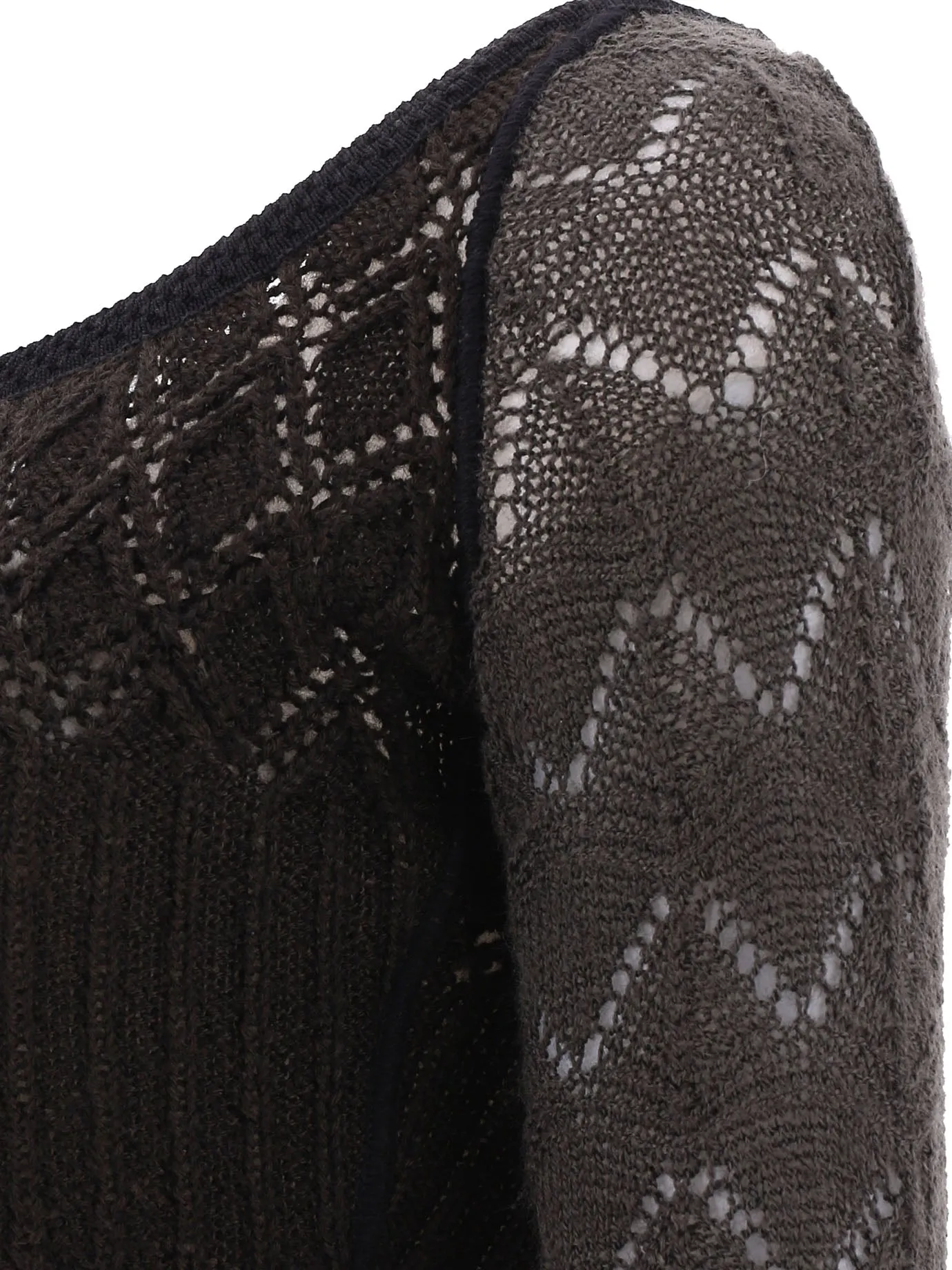 Marine Serre Perforated Knit Mini Dress