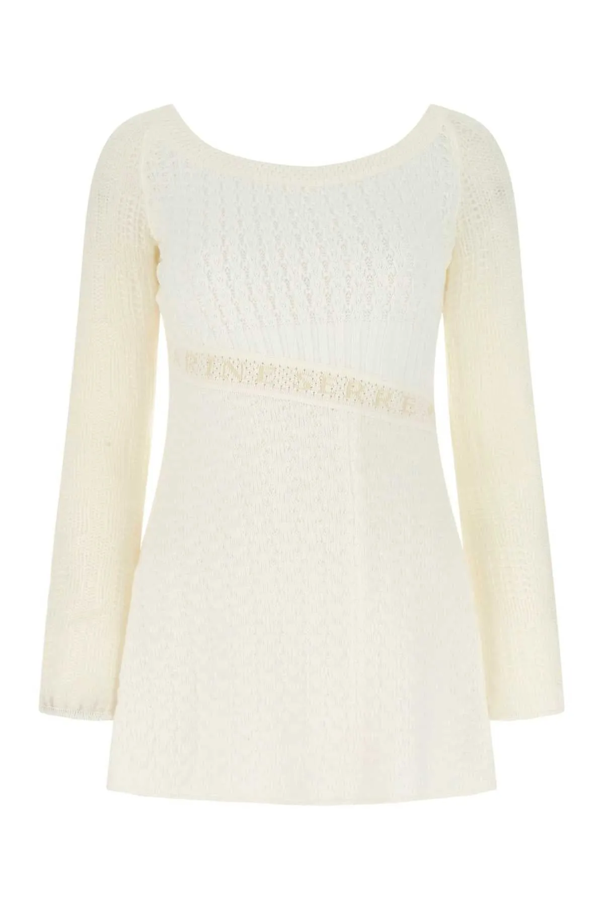 Marine Serre Perforated Knit Mini Dress