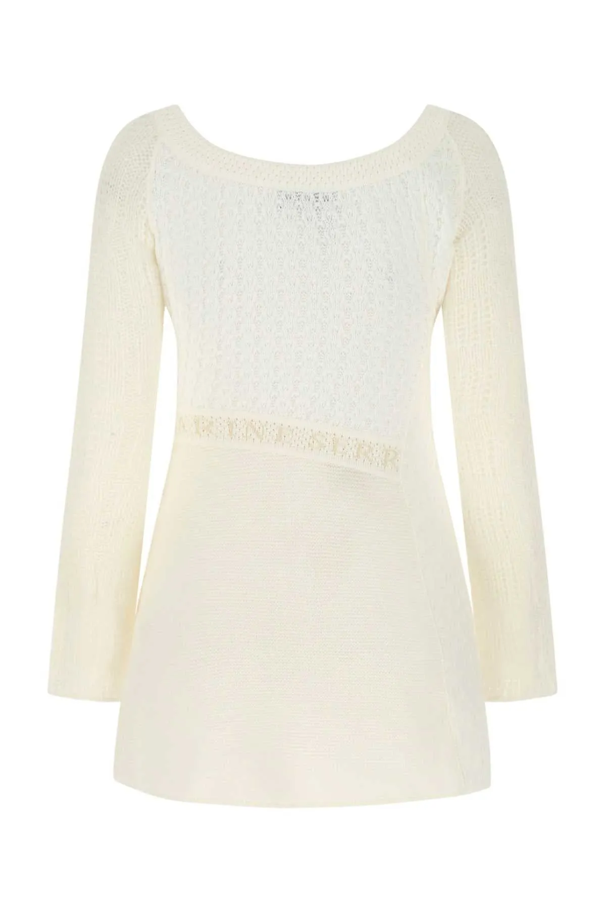 Marine Serre Perforated Knit Mini Dress
