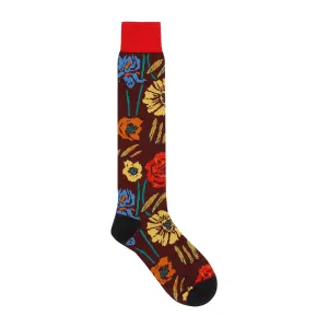 Marni Allover Floral Intarsia Socks