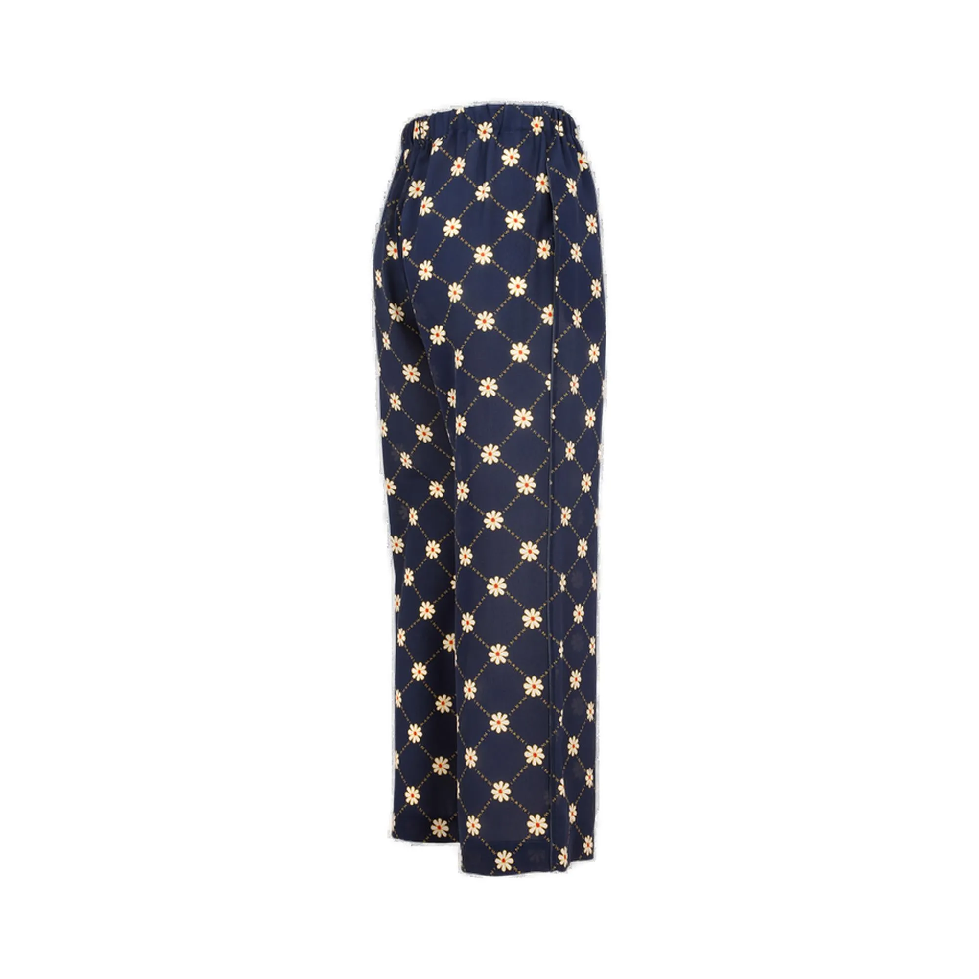 Marni Allover Floral Printed Wide Leg Pants
