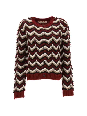 Marni Chevron Pattern Knit Jumper