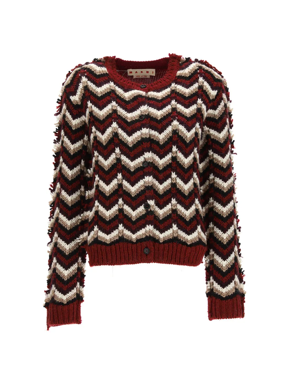 Marni Chevron Pattern Knit Jumper