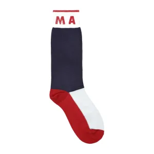 Marni Color-Block Logo Intarsia Socks
