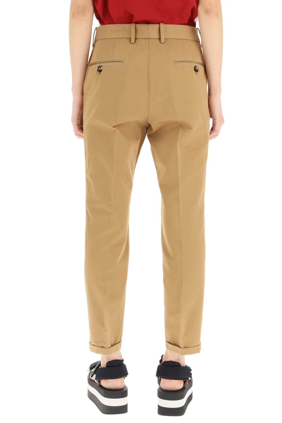 Marni Cropped Slim-Fit Trousers