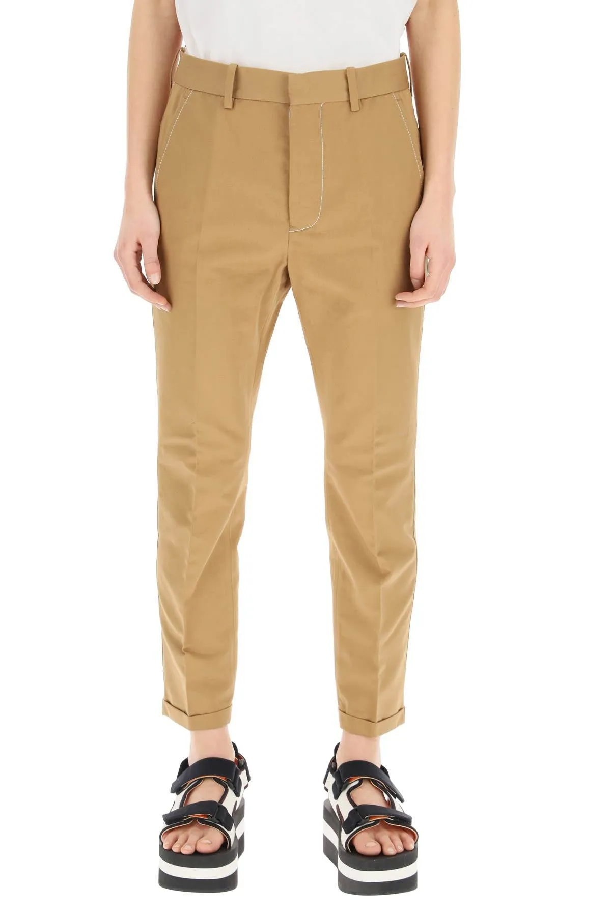 Marni Cropped Slim-Fit Trousers