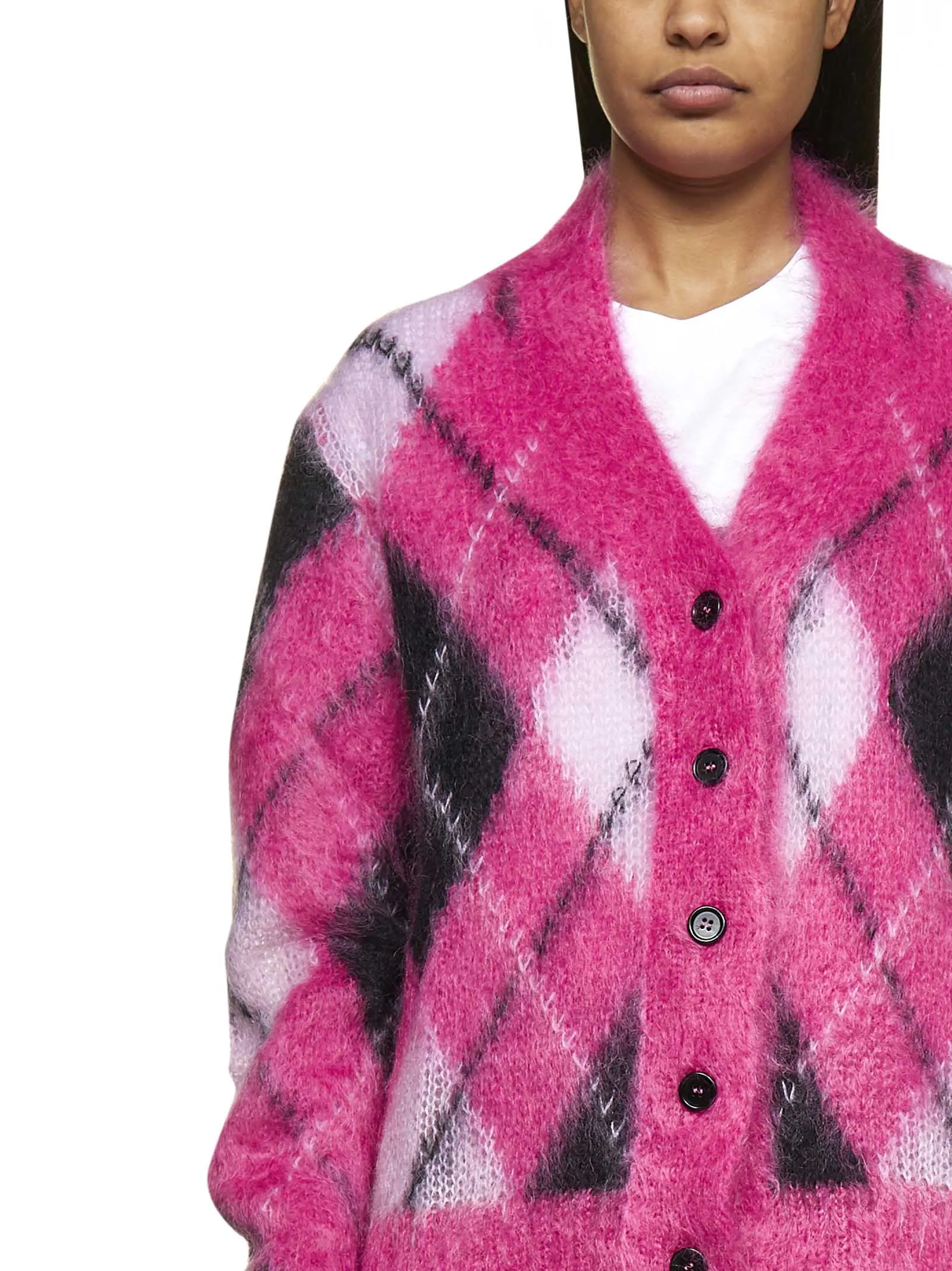 Marni Diamond Pattern Knit Cardigan