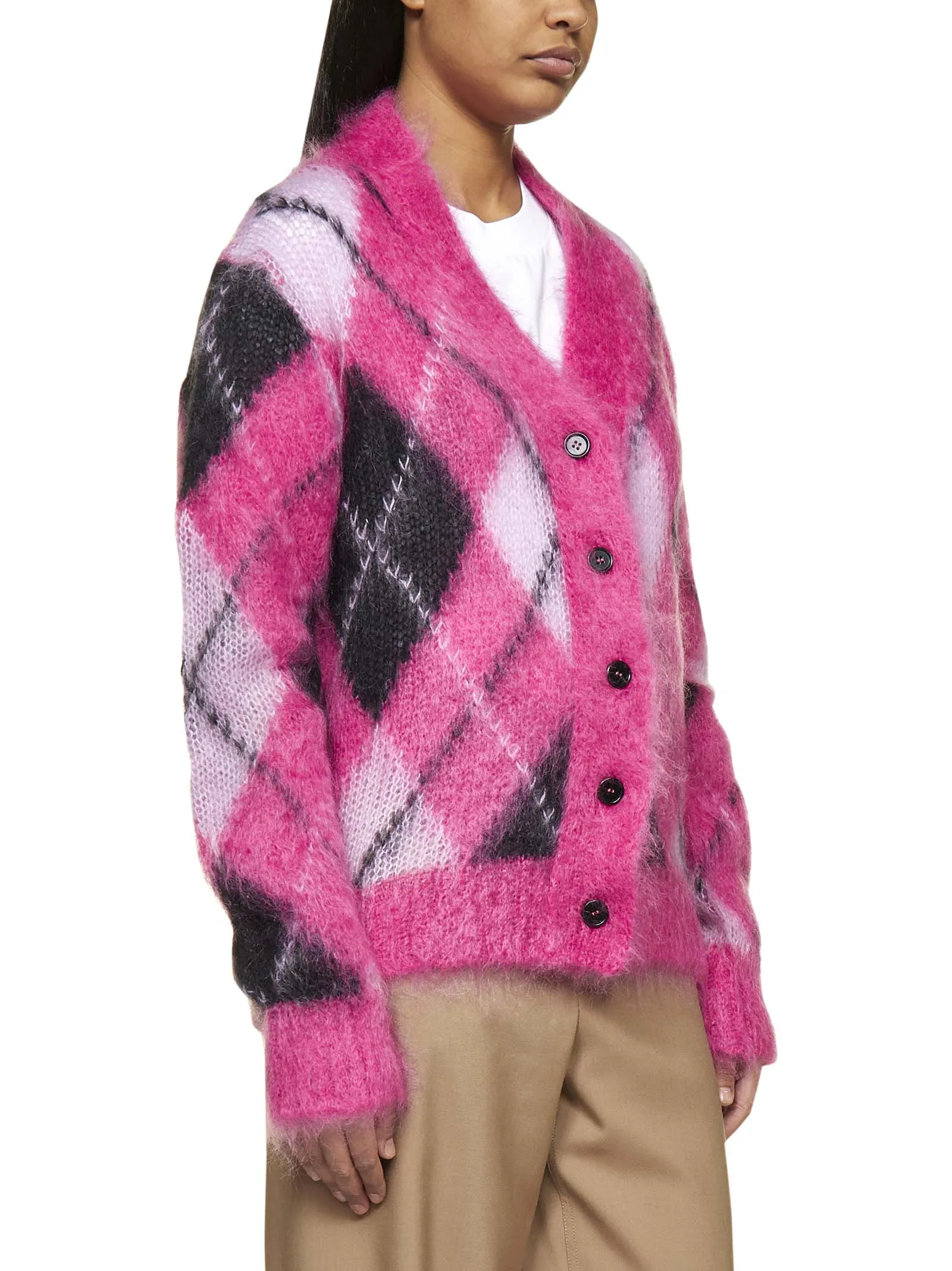 Marni Diamond Pattern Knit Cardigan