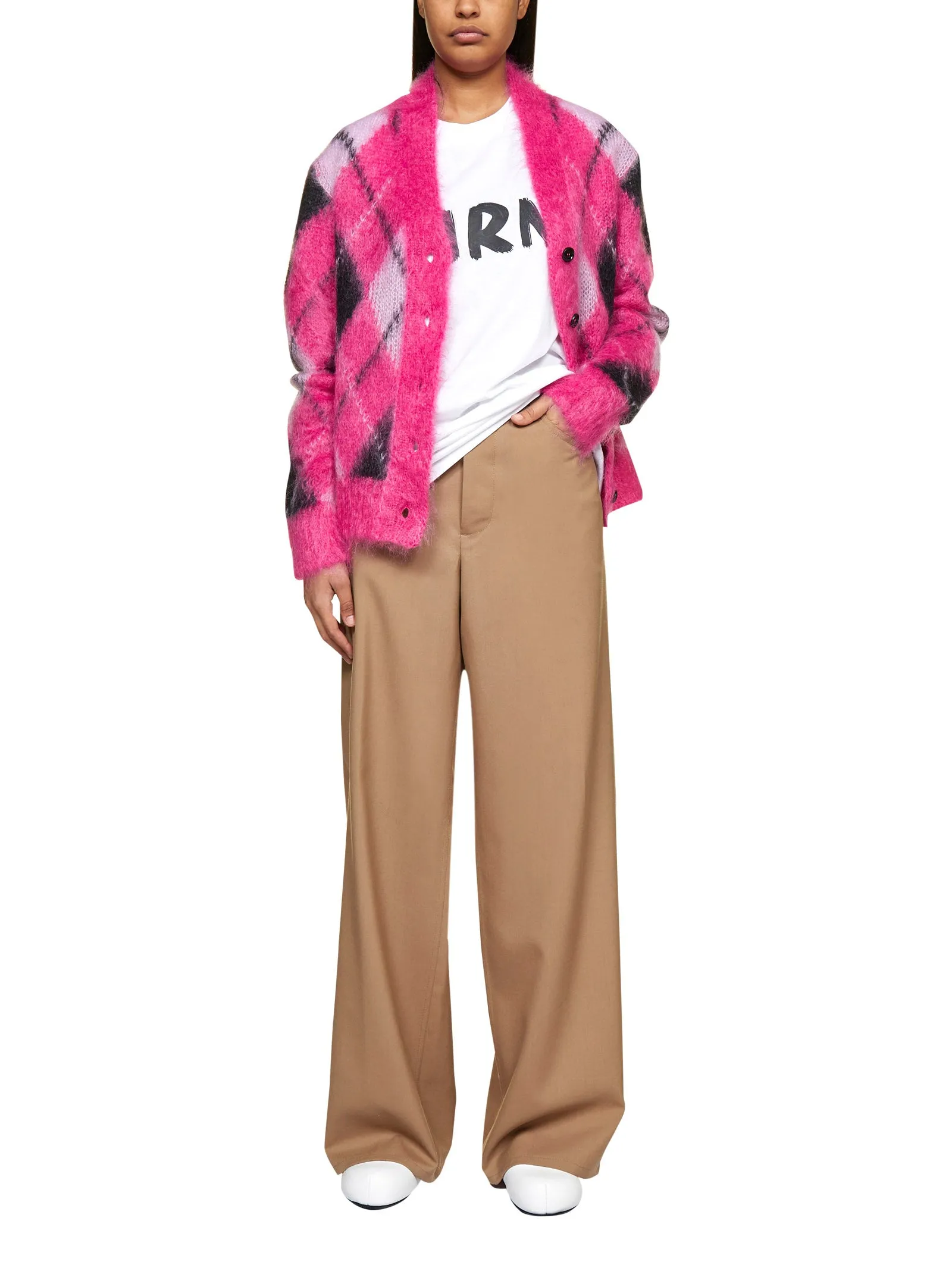 Marni Diamond Pattern Knit Cardigan