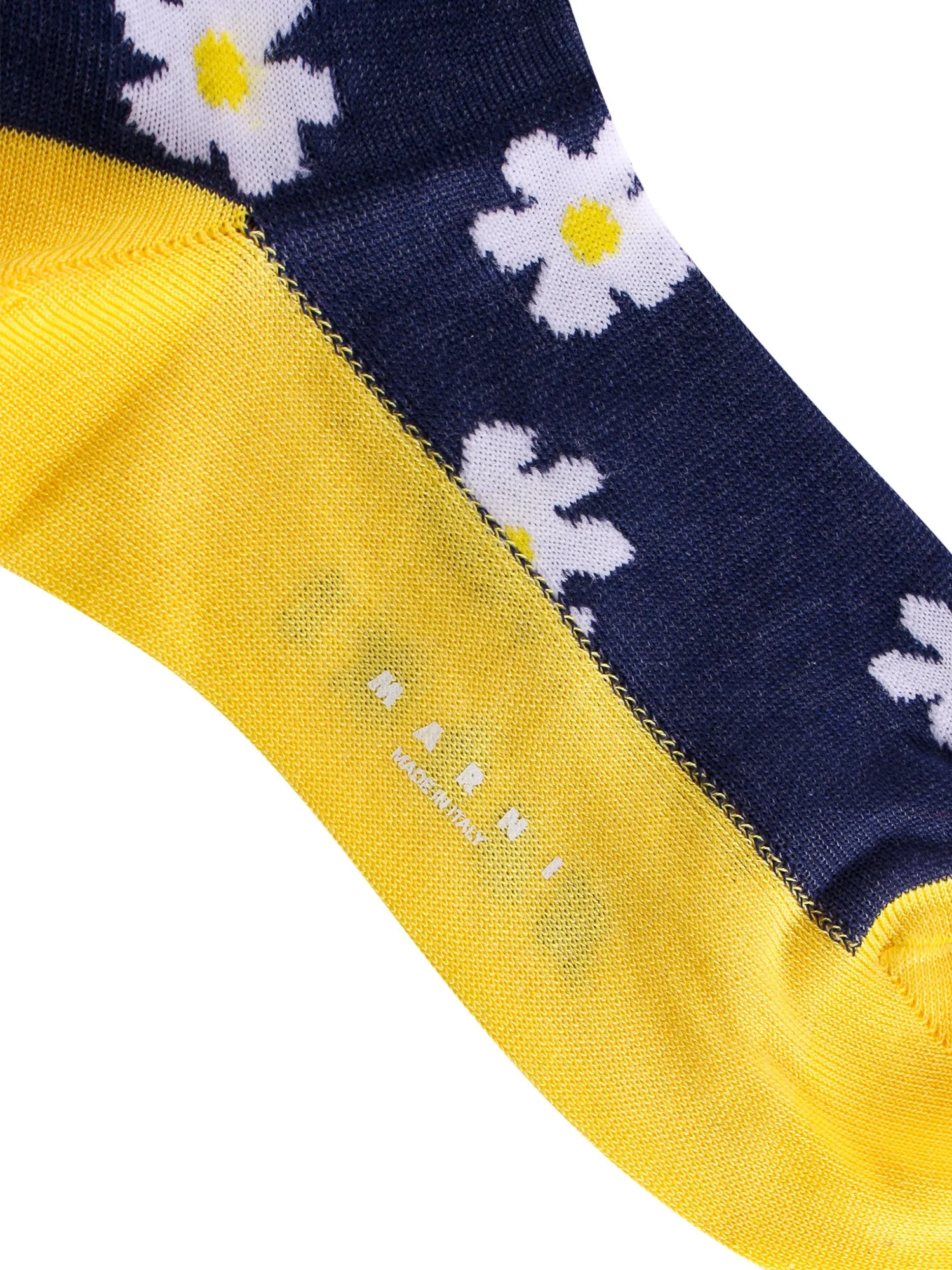 Marni Logo Detailed Floral Motif Socks