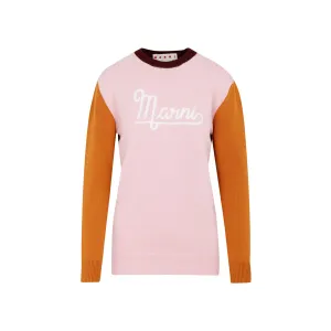 Marni Logo Intarsia-Knit Jumper